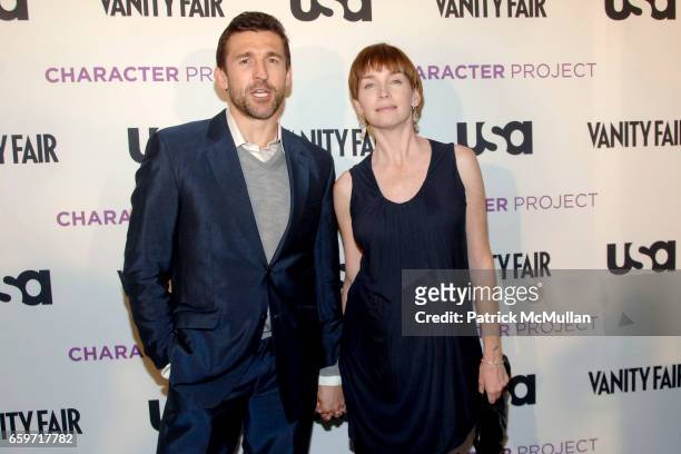 Jonathan Cake and Julianne Davidson attend USA NETWORK and VANITY FAIR Celebrate Launch of Character Project with Gallery Opening of American...
