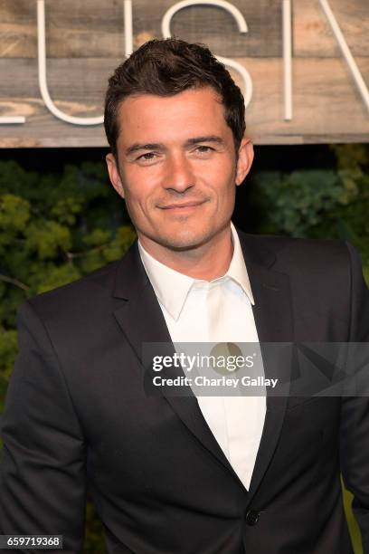 Orlando Bloom attends the H&M Conscious Exclusive Dinner at Smogshoppe on March 28, 2017 in Los Angeles, California.