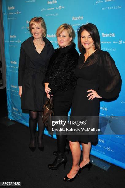 Jennifer Hicks, Kelly Stone and Antonia van der Meer attend KELLY STONE and Modern Bride hosts PROJECT BRIDESMAIDS at Hammerstein Ballroom N.Y.C. On...