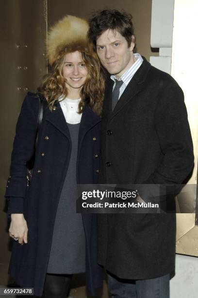 Katherine Waterston and Adam Rapp attend Opening Night and After Party for GOD OF CARNAGE at The Bernard B. Jacobs Theatre and Espace on March 22,...