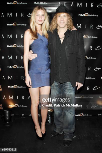Linda Vojtova and David Bryan attend REAMIR & CO. Launch Party for their new "SIGNITURE PRODUCTS" & Performance by MICHAEL IMPERIOLI & LA DOLCE VITA...