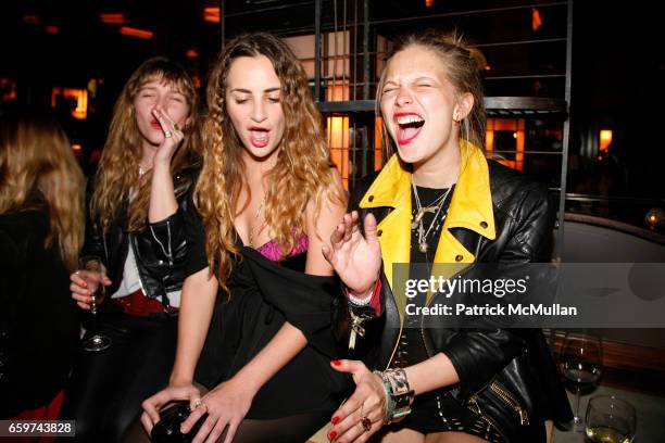 Guest, Alexia Niedzielski and Annabelle Dexter-Jones attend TOPSHOP TOPMAN HOSTS PRIVATE DINNER TO CELEBRATE FLAGSHIP STORE OPENING at Balthazar on...