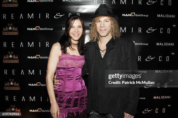 Laura Phillips and David Bryan attend REAMIR & CO. Launch Party for their new "SIGNITURE PRODUCTS" & Performance by MICHAEL IMPERIOLI & LA DOLCE VITA...