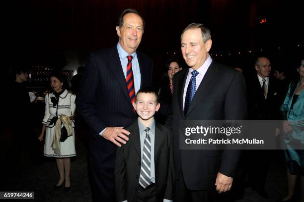 Bill Bradley, Jonathan Anderson and Walter Anderson attend PARADE MAGAZINE and S.I. Newhouse Jr. Honor Walter Anderson at The 4 Seasons Grill Room on...