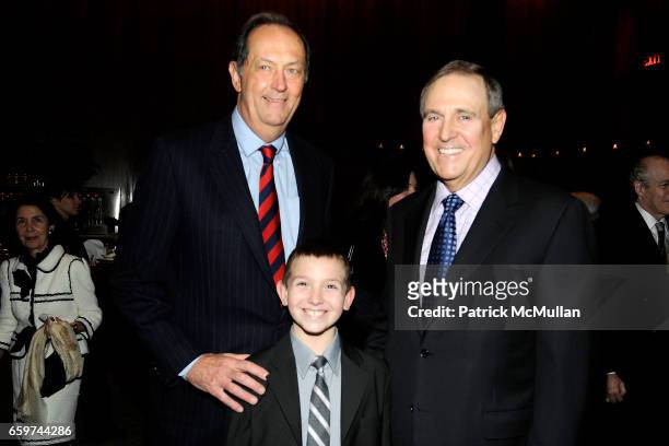 Bill Bradley, Jonathan Anderson and Walter Anderson attend PARADE MAGAZINE and S.I. Newhouse Jr. Honor Walter Anderson at The 4 Seasons Grill Room on...