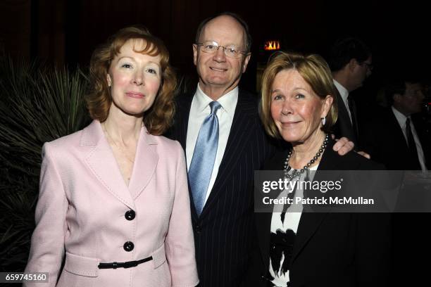 Anne-Marie Morrissey, George Irish and Jeanie Irish attend PARADE MAGAZINE and S.I. Newhouse Jr. Honor Walter Anderson at The 4 Seasons Grill Room on...