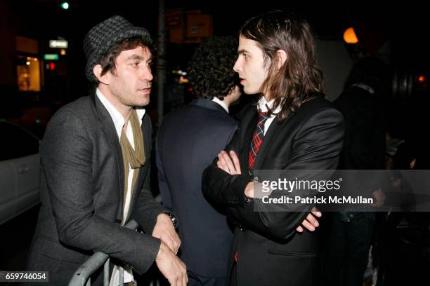 Brent Bolthouse and Alex Greenwald attend TOPSHOP TOPMAN HOSTS PRIVATE DINNER TO CELEBRATE FLAGSHIP STORE OPENING at Balthazar on March 31, 2009 in...