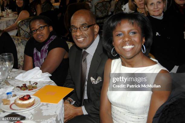 Leila Cuomo, Al Roker and Deborah Roberts attend HELP USA 2009 DOMESTIC VIOLENCE SURVIVOR Scholarship Awards Luncheon at Tavern On The Green on...