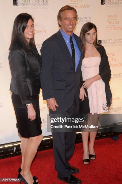 Mary Richardson, Robert Kennedy Jr. And Kyra Kennedy attend The ROBERT F. KENNEDY Center for Justice and Human Rights RIPPLE OF HOPE AWARDS Dinner at...