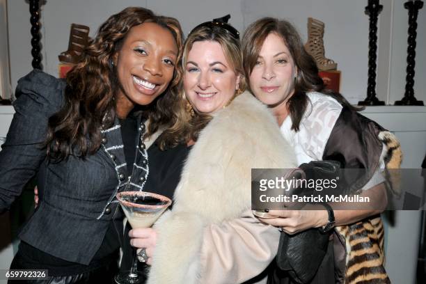 Shari Gray, Vanessa Noel and Faryl Robin Morse attend BAILEYS Holiday Shoe Shop Launch at 421 West Broadway on November 4, 2009 in New York City.