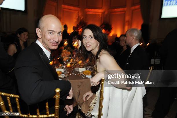 Jeff Bezos and MacKenzie Bezos attend The Aspen Institute 26th Annual Awards Dinner at The Plaza Hotel on November 5, 2009 in New York City.