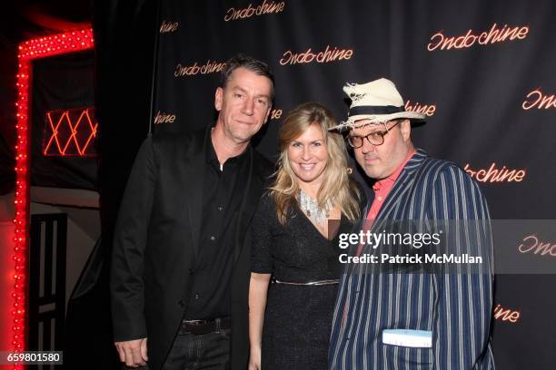 Richard Pandiscio, Kim Vernon and Todd Eberle attend INDOCHINE'S 25th Anniversary Celebration at Indochine on November 20, 2009 in New York.