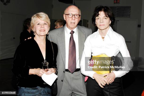Pam Hill, Allan Katz and Elizabeth Pochoda attend American Folk Art Museum's Gala Celebrating Advocates for the Arts at Tribeca Rooftop on November...