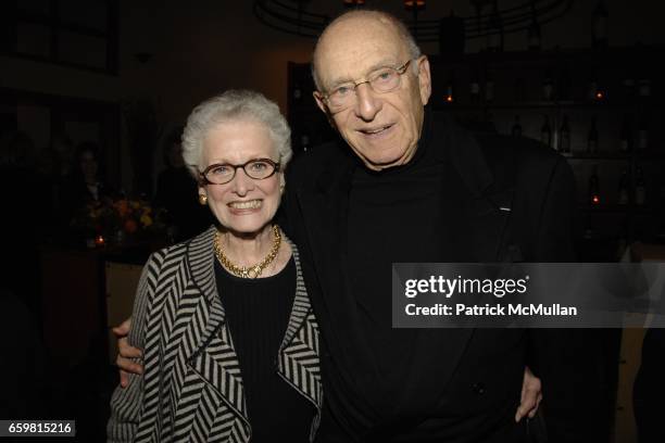 Alice Drucker and Mort Janklow attend LINDA and MORT JANKLOW 49th Wedding Anniversary at Wine Restaurant on November 27, 2009 in New York City.