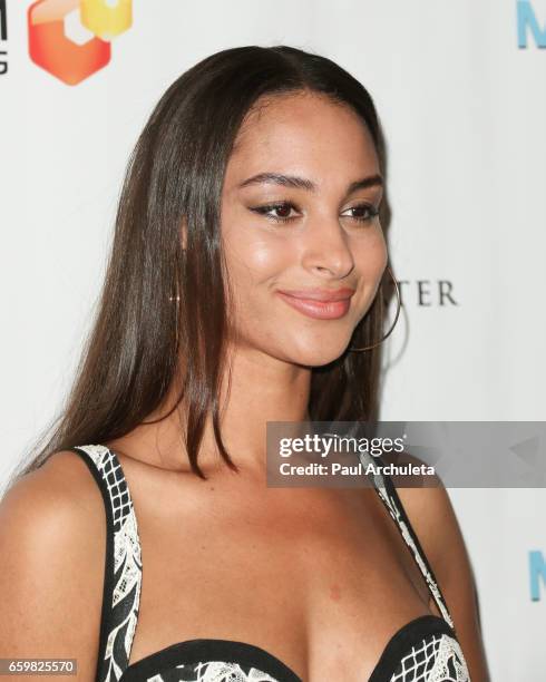 Actress Hannah Gottesman attends the premiere for "MindGamers: One Thousand Minds Connected Live" at Regal LA Live Stadium 14 on March 28, 2017 in...