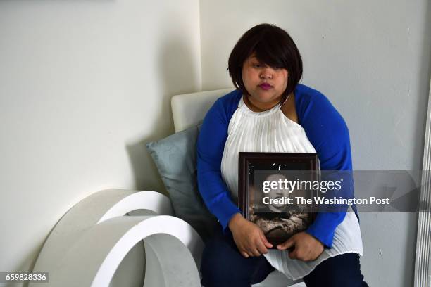 Veronica Spencer, great granddaughter of Henrietta Lacks, whose cancer cells are some of the most important in medical research, poses at her home...