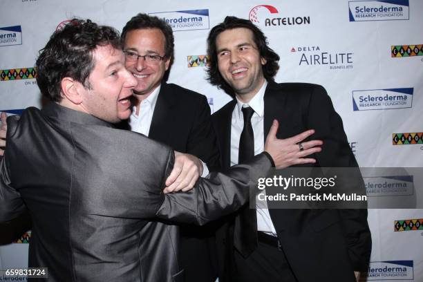 Jeff Ross, Bob Saget and James Smith attend COOL COMEDY - HOT CUISINE GALA to Benefit SCLERODERMA RESEARCH FOUNDATION at Carolines on Broadway on...