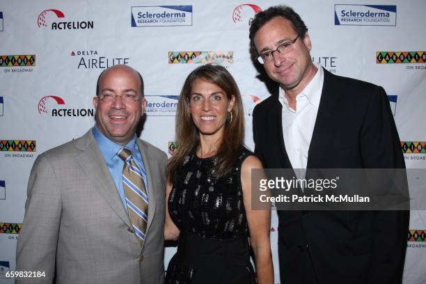 Jeff Zucker, Caryn Zucker and Bob Saget attend COOL COMEDY - HOT CUISINE GALA to Benefit SCLERODERMA RESEARCH FOUNDATION at Carolines on Broadway on...