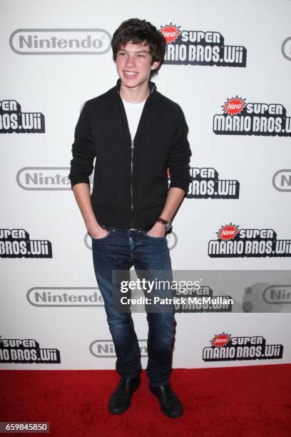 Graham Phillips attends NINTENDO Celebrates the Launch of NEW SUPER MARIO BROS. Wii at Nintendo World Store on November 12, 2009 in New York City.