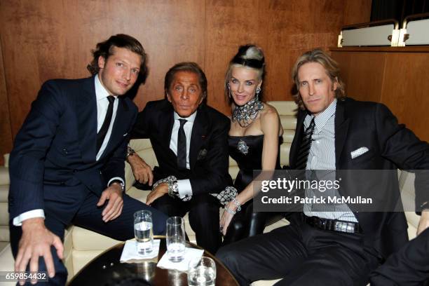 Guest, Valentino Garavani, Daphne Guinness and Bruce Hoeksema attend Celebration of the DVD release of VALENTINO: THE LAST EMPEROR at The Standard on...