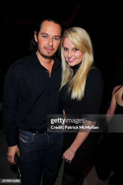 Ricardo Garcia and Genevieve Morton attend MR CHOW 30th Anniversary Celebration at MR CHOW on November 3, 2009 in New York City.