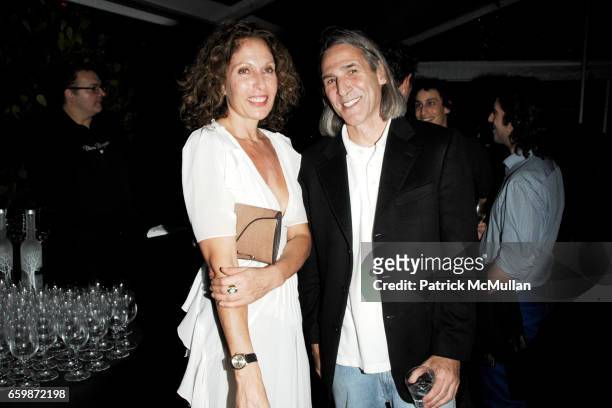 Jacqueline Schnabel and Allen Finkelstein attend The Bruce High Quality Foundation "Happy Endings" Opening Dinner with Dom Perignon at W Hotel on...