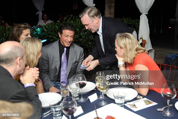 Mark Mitton Sylvester Stallone and Mark Mitton attend GALERIE GMURZYNSKA Dinner ...