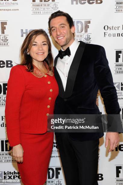 Loretta Sanchez and Jeremy Abelson attend FIDF CASINO NIGHT 2009 at The Metropolitan Pavilion on December 5, 2009 in New York City.