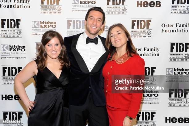 Robyn Polansky, Jeremy Abelson and Loretta Sanchez attend FIDF CASINO NIGHT 2009 at The Metropolitan Pavilion on December 5, 2009 in New York City.