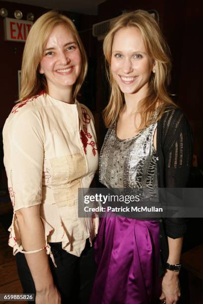 Mimosa Gordon and Indre Rockefeller attend PEN Edmont Holiday Benefit at The Half King on December 13, 2009 in New York City.