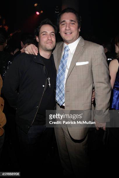Ari Goldberg and Sergio Fernandez de Cordova attend StyleCaster 2009 Holiday Event at Santos Party House on December 8, 2009 in New York City.
