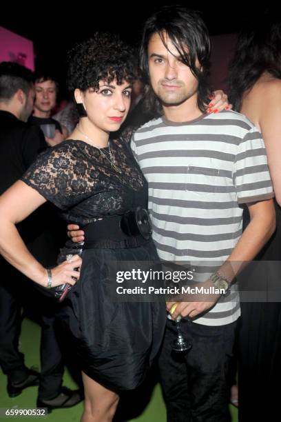 Chi Chi Menendez and Alec Andon attend Party to Celebrate VISIONAIRE 57 2010 at The Delano on December 4, 2009 in Miami Beach, Florida.