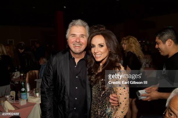Vocalist Steve Tyrell and Jazz Singer Deborah Silver attend Deborah Silver's performance at Catalina Jazz Club Bar & Grill on March 28, 2017 in...