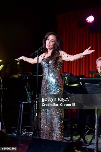Jazz Artist/Singer Deborah Silver performs at Catalina Jazz Club Bar & Grill on March 28, 2017 in Hollywood, California.