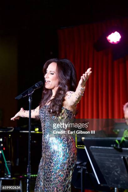 Jazz Artist/Singer Deborah Silver performs at Catalina Jazz Club Bar & Grill on March 28, 2017 in Hollywood, California.