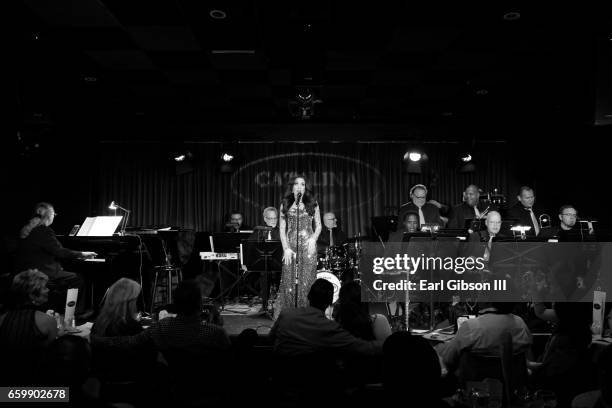 Jazz Artist/Singer Deborah Silver performs at Catalina Jazz Club Bar & Grill on March 28, 2017 in Hollywood, California.