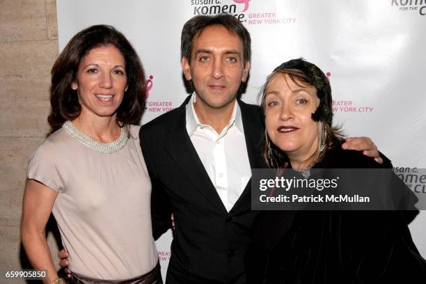 Lia DiStefano, Stephan Sparta and Llorraine Neithardt attend HOLIDAY HOUSE 2009 to Benefit Susan G. Komen For The Cure at Two East 63rd Street on...