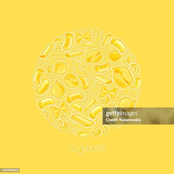 pasta circle - tortellini stock illustrations