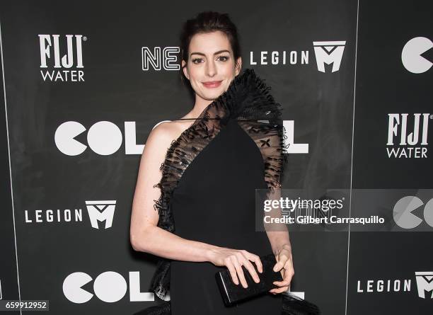 Actress Anne Hathaway attends the 'Colossal' premiere at AMC Lincoln Square Theater on March 28, 2017 in New York City.