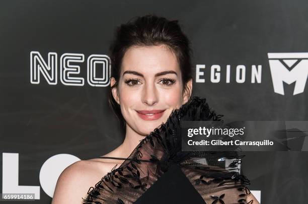 Actress Anne Hathaway attends the 'Colossal' premiere at AMC Lincoln Square Theater on March 28, 2017 in New York City.