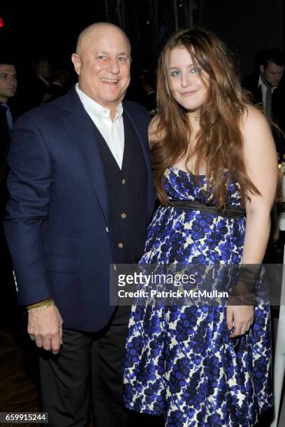 Ron Perelman and Samantha Perelman attend ACRIA 14th Annual Holiday Dinner presented by InStyle Magazine and Urban Zen at Stephan Weiss Studio on...