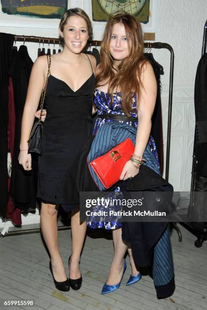 Liz Warner and Samantha Perelman attend ACRIA 14th Annual Holiday Dinner presented by InStyle Magazine and Urban Zen at Stephan Weiss Studio on...