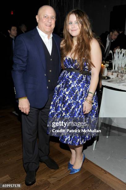 Ron Perelman and Samantha Perelman attend ACRIA 14th Annual Holiday Dinner presented by InStyle Magazine and Urban Zen at Stephan Weiss Studio on...