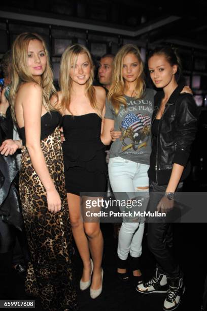Kate Owen, Ilana Shaffer, - Horse and Ania Cywinska attend Karim Amatullah's Birthday Celebration at SL Night Club on December 9, 2009 in Miami...