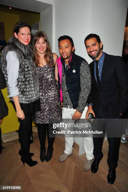 Jenna Lyons, Christine Tasche, Somsack Sikhounmuong and Tom Mora attend CREWCUTS celebrate "Mimi's Shoes" with the WILDLIFE CONSERVATORY SOCIETY at...