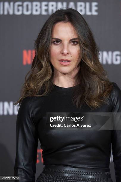 Mexican actress Kate del Castillo attends 'Ingobernable' photocall at the Ritz Hotel on March 29, 2017 in Madrid, Spain.
