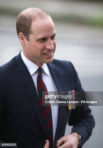 The Duke of Cambridge arrives to open a new remembrance centre at the National Memorial Arboretum in Alrewas, Staffordshire.