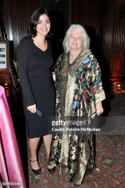 Rachel Borg and Vanessa James attend The FREDERIC EDWIN CHURCH Award Gala at The University Club on December 3, 2009 in New York City.