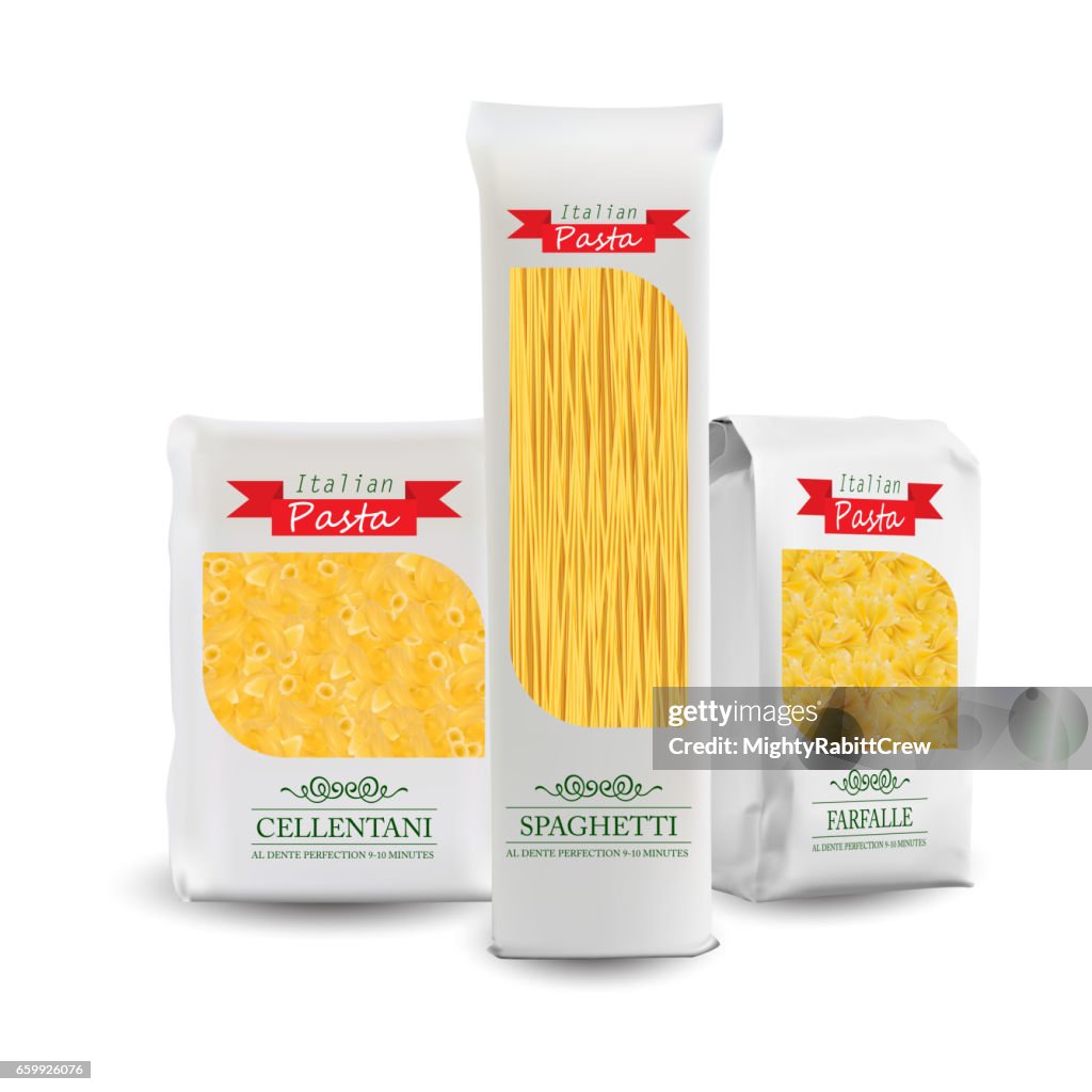 Vector Packaging Template White Vertical Sealed Bag For Package ...