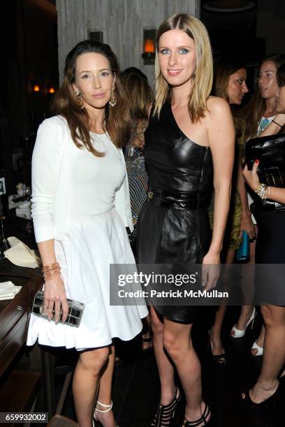 Samantha Boardman Rosen and Nicky Hilton attend ABY ROSEN, PETER BRANT & ALBERTO MUGRABI Dinner at W SOUTH BEACH at W SOUTH BEACH on December 3, 2009...